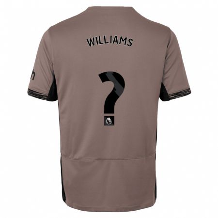 Kandiny Férfi Jaden Williams #0 Sötét Bézs Harmadik Számú Jersey 2023/24 Mez Póló Ing