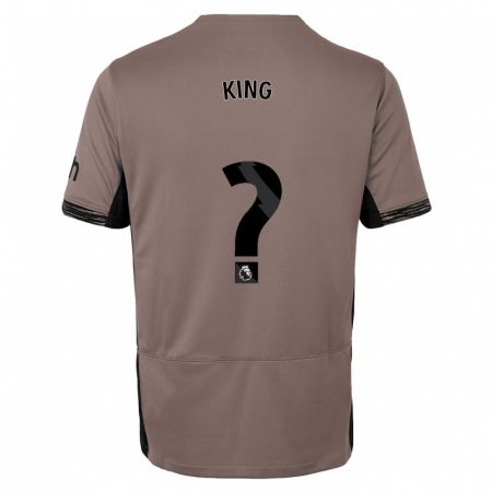Kandiny Férfi Maeson King #0 Sötét Bézs Harmadik Számú Jersey 2023/24 Mez Póló Ing