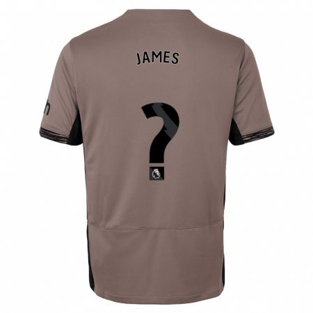 Kandiny Férfi Herbie James #0 Sötét Bézs Harmadik Számú Jersey 2023/24 Mez Póló Ing