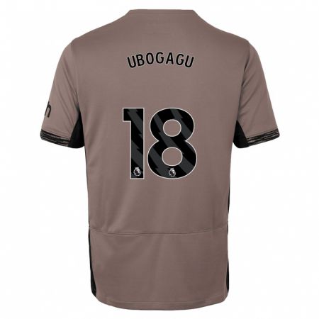 Kandiny Férfi Chioma Ubogagu #18 Sötét Bézs Harmadik Számú Jersey 2023/24 Mez Póló Ing