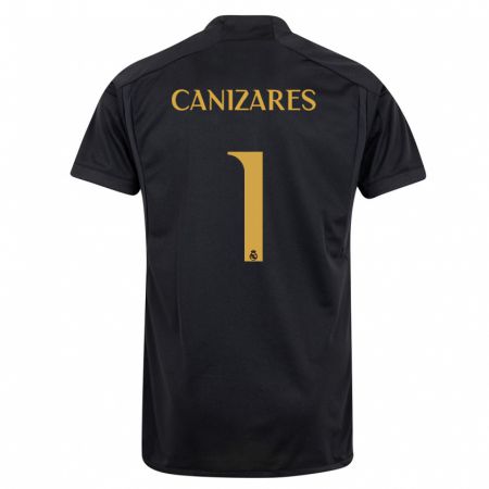 Kandiny Férfi Lucas Cañizares #1 Fekete Harmadik Számú Jersey 2023/24 Mez Póló Ing