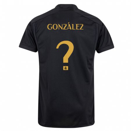 Kandiny Férfi Fran González #0 Fekete Harmadik Számú Jersey 2023/24 Mez Póló Ing