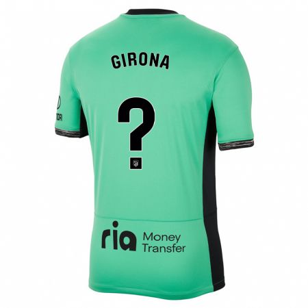 Kandiny Férfi Raúl Girona #0 Tavaszi Zöld Harmadik Számú Jersey 2023/24 Mez Póló Ing