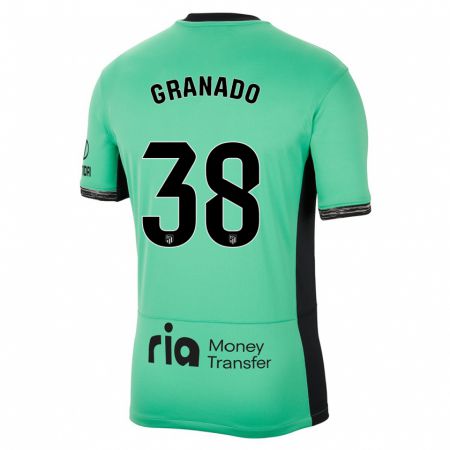 Kandiny Férfi Adrian Granado #38 Tavaszi Zöld Harmadik Számú Jersey 2023/24 Mez Póló Ing