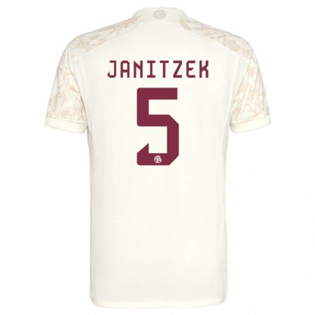 Kandiny Férfi Justin Janitzek #5 Törtfehér Harmadik Számú Jersey 2023/24 Mez Póló Ing
