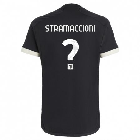 Kandiny Férfi Diego Stramaccioni #0 Fekete Harmadik Számú Jersey 2023/24 Mez Póló Ing