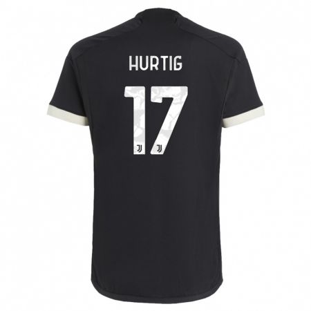 Kandiny Férfi Lina Hurtig #17 Fekete Harmadik Számú Jersey 2023/24 Mez Póló Ing