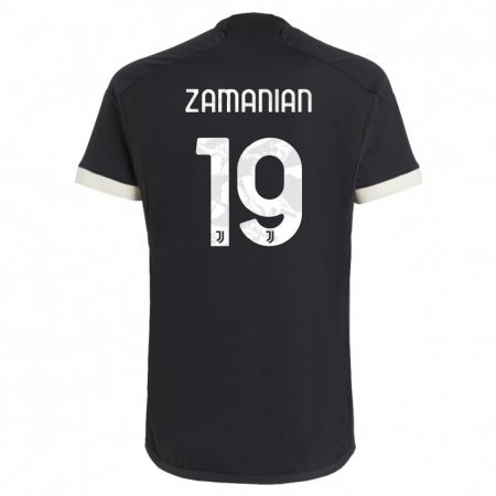 Kandiny Férfi Annahita Zamanian #19 Fekete Harmadik Számú Jersey 2023/24 Mez Póló Ing