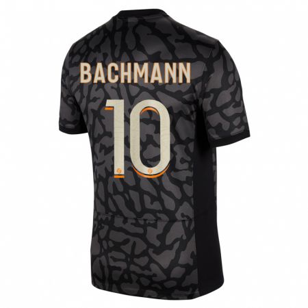 Kandiny Férfi Ramona Bachmann #10 Fekete Harmadik Számú Jersey 2023/24 Mez Póló Ing