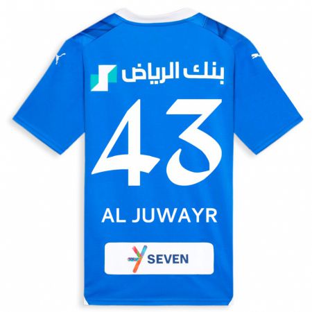 Kandiny Női Musab Al-Juwayr #43 Kék Hazai Jersey 2023/24 Mez Póló Ing