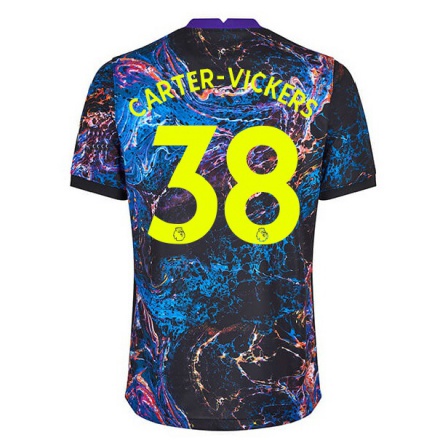 Gyermek Labdarúgás Cameron Carter-vickers #38 Multicolor Idegenbeli Jersey 2021/22 Mez Póló Ing