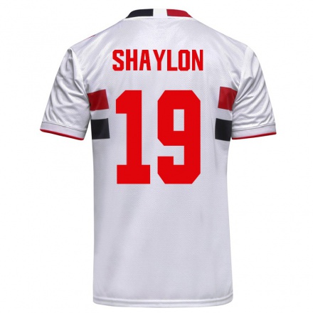 Gyermek Labdarúgás Shaylon #19 Fehér Hazai Jersey 2021/22 Mez Póló Ing