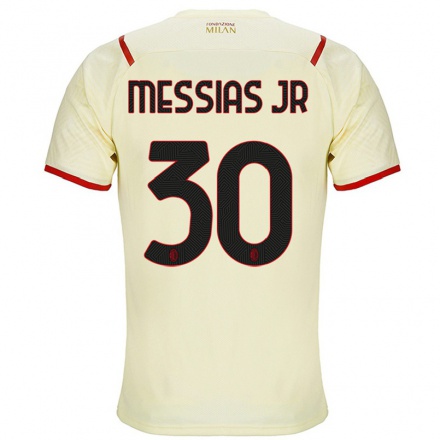 Gyermek Labdarúgás Junior Messias #30 Pezsgő Idegenbeli Jersey 2021/22 Mez Póló Ing