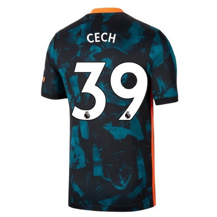 Gyermek Labdarúgás Petr Cech #39 Sötétkék Számú Jersey 2021/22 Mez Póló Ing