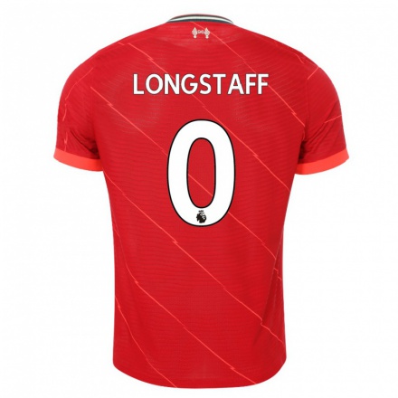 Férfi Labdarúgás Luis Longstaff #0 Piros Hazai Jersey 2021/22 Mez Póló Ing
