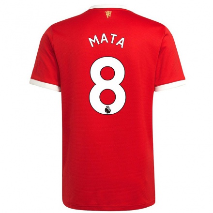 Férfi Labdarúgás Juan Mata #8 Piros Hazai Jersey 2021/22 Mez Póló Ing