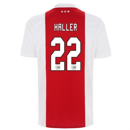 Férfi Labdarúgás Sebastien Haller #22 Piros Fehér Hazai Jersey 2021/22 Mez Póló Ing