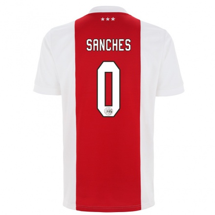 Férfi Labdarúgás Giorgio Sanches #0 Piros Fehér Hazai Jersey 2021/22 Mez Póló Ing