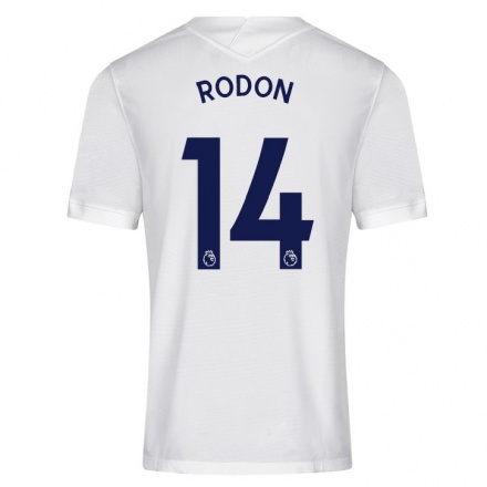 Férfi Labdarúgás Joe Rodon #14 Fehér Hazai Jersey 2021/22 Mez Póló Ing