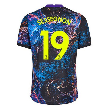 Férfi Labdarúgás Ryan Sessegnon #19 Multicolor Idegenbeli Jersey 2021/22 Mez Póló Ing