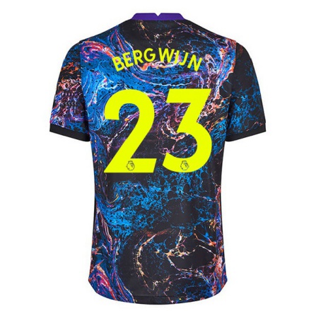 Férfi Labdarúgás Steven Bergwijn #23 Multicolor Idegenbeli Jersey 2021/22 Mez Póló Ing