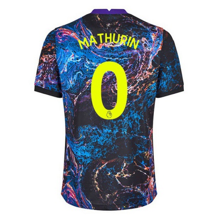 Férfi Labdarúgás Roshaun Mathurin #0 Multicolor Idegenbeli Jersey 2021/22 Mez Póló Ing