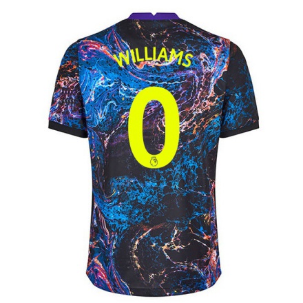 Férfi Labdarúgás Jaden Williams #0 Multicolor Idegenbeli Jersey 2021/22 Mez Póló Ing