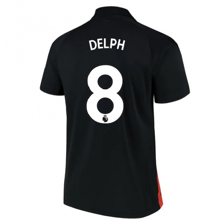 Férfi Labdarúgás Fabian Delph #8 Fekete Idegenbeli Jersey 2021/22 Mez Póló Ing
