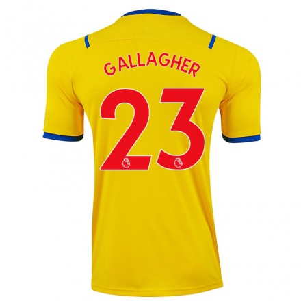 Férfi Labdarúgás Conor Gallagher #23 Sárga Idegenbeli Jersey 2021/22 Mez Póló Ing
