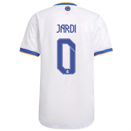 Férfi Labdarúgás Jaume Jardi #0 Fehér Hazai Jersey 2021/22 Mez Póló Ing