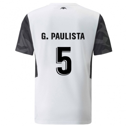 Férfi Labdarúgás Gabriel Paulista #5 Fehér Hazai Jersey 2021/22 Mez Póló Ing