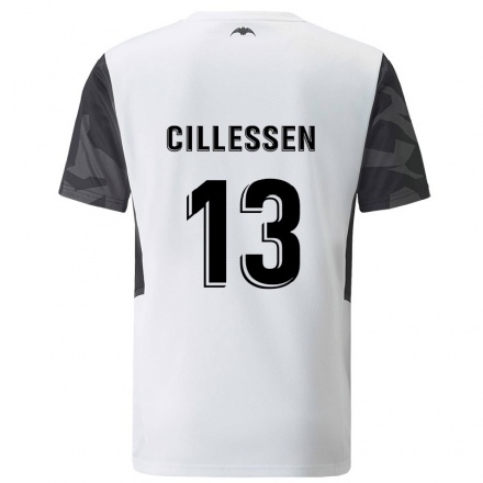 Férfi Labdarúgás Jasper Cillessen #13 Fehér Hazai Jersey 2021/22 Mez Póló Ing