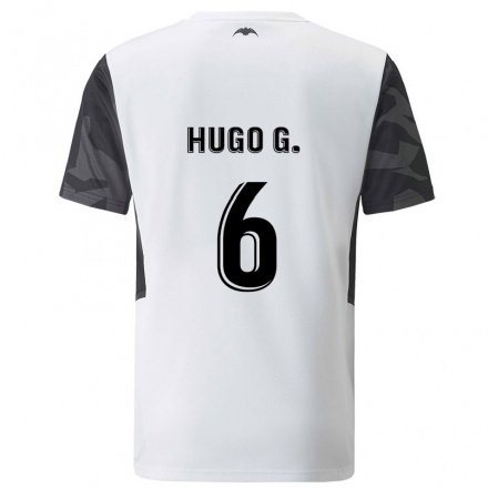 Férfi Labdarúgás Hugo Guillamon #6 Fehér Hazai Jersey 2021/22 Mez Póló Ing