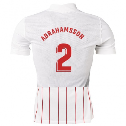 Férfi Labdarúgás Sejde Abrahamsson #2 Fehér Hazai Jersey 2021/22 Mez Póló Ing