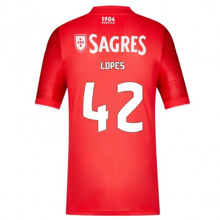 Férfi Labdarúgás Luis Lopes #42 Piros Hazai Jersey 2021/22 Mez Póló Ing
