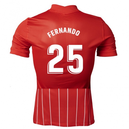 Férfi Labdarúgás Fernando Reges #25 Sötét Vörös Idegenbeli Jersey 2021/22 Mez Póló Ing
