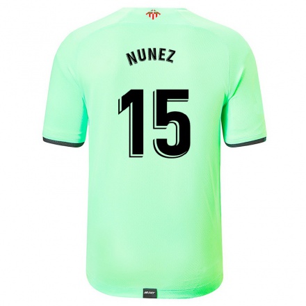 Férfi Labdarúgás Alvaro Nunez #15 Világos Zöld Idegenbeli Jersey 2021/22 Mez Póló Ing