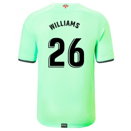 Férfi Labdarúgás Nico Williams #26 Világos Zöld Idegenbeli Jersey 2021/22 Mez Póló Ing