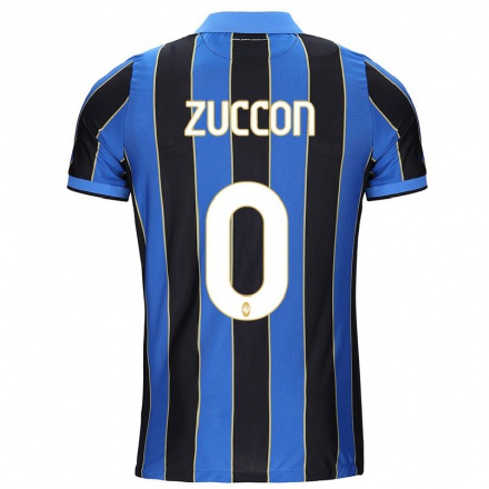Férfi Labdarúgás Federico Zuccon #0 Fekete Kék Hazai Jersey 2021/22 Mez Póló Ing