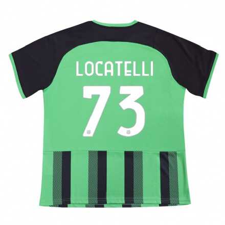 Férfi Labdarúgás Manuel Locatelli #73 Zöld Fekete Hazai Jersey 2021/22 Mez Póló Ing