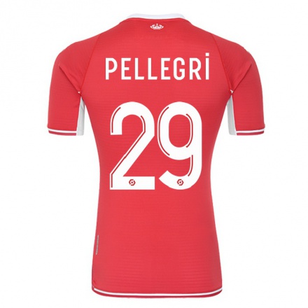 Férfi Labdarúgás Pietro Pellegri #29 Piros Fehér Hazai Jersey 2021/22 Mez Póló Ing