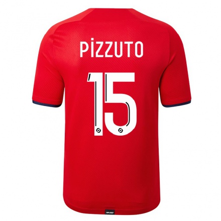Férfi Labdarúgás Eugenio Pizzuto #15 Piros Hazai Jersey 2021/22 Mez Póló Ing