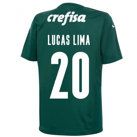 Férfi Labdarúgás Lucas Lima #20 Sötétzöld Hazai Jersey 2021/22 Mez Póló Ing