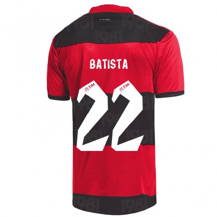 Férfi Labdarúgás Gabriel Batista #22 Piros Fekete Hazai Jersey 2021/22 Mez Póló Ing