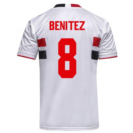 Férfi Labdarúgás Martin Benitez #8 Fehér Hazai Jersey 2021/22 Mez Póló Ing