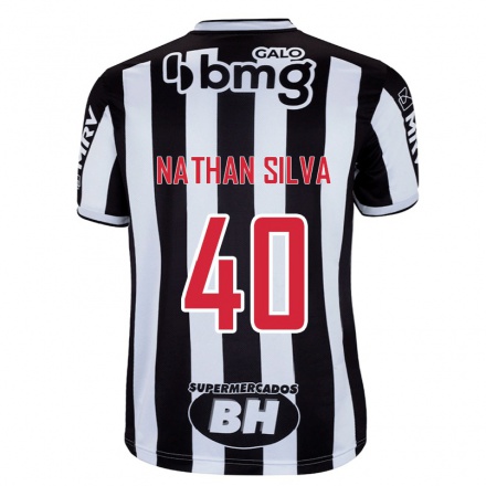 Férfi Labdarúgás Nathan Silva #40 Fehér Fekete Hazai Jersey 2021/22 Mez Póló Ing
