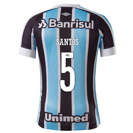 Férfi Labdarúgás Thiago Santos #5 Kék Fekete Hazai Jersey 2021/22 Mez Póló Ing