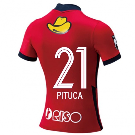 Férfi Labdarúgás Diego Pituca #21 Piros Hazai Jersey 2021/22 Mez Póló Ing