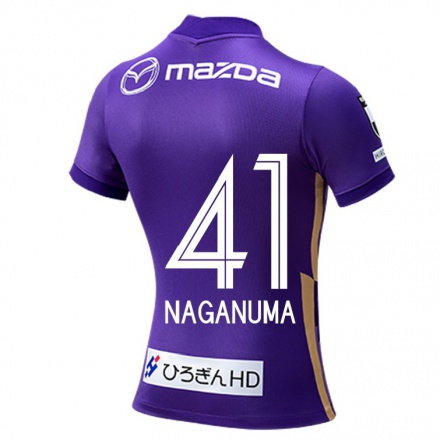Férfi Labdarúgás Yoichi Naganuma #41 Ibolya Hazai Jersey 2021/22 Mez Póló Ing