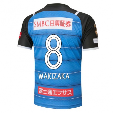 Férfi Labdarúgás Yasuto Wakizaka #8 Kék Hazai Jersey 2021/22 Mez Póló Ing